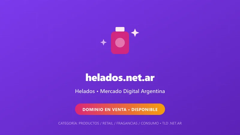 Identidad gráfica y activo digital para Helados en Argentina